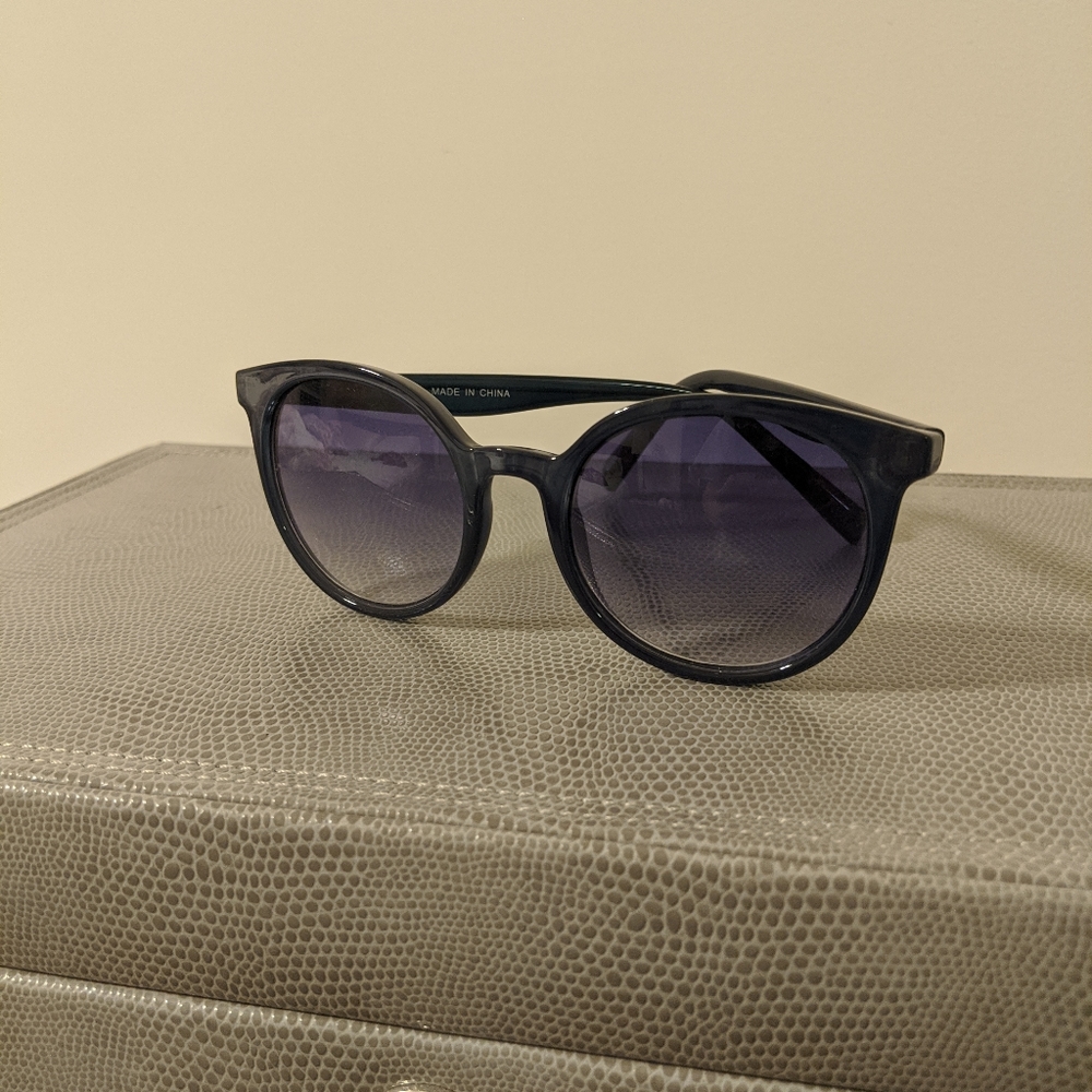 Navy Blue Retro J. Crew Sunglasses